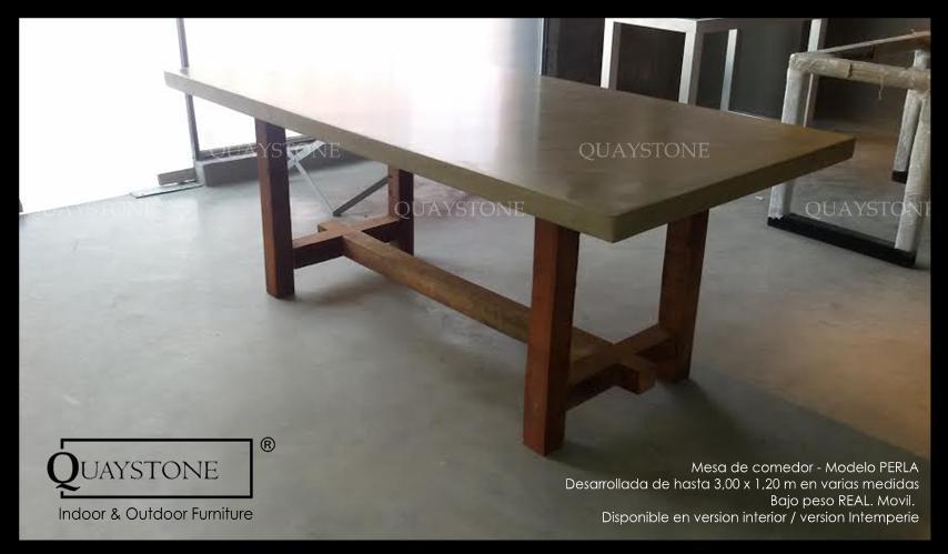 QUAYSTONE - mesa modelo PERLA 6