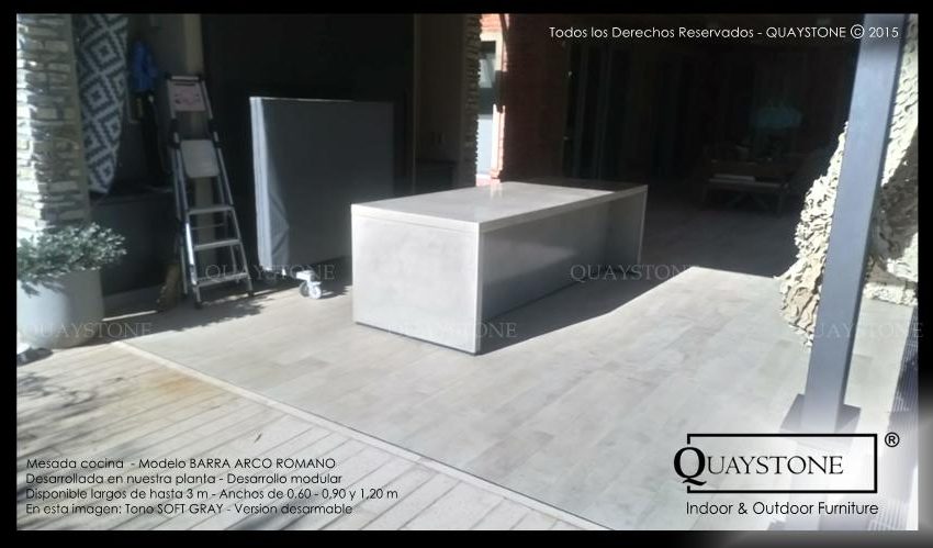 QUAYSTONE - mesada cocina parrilla ARCO ROMANO silestone 2