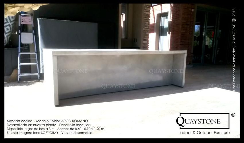 QUAYSTONE - mesada cocina parrilla ARCO ROMANO silestone