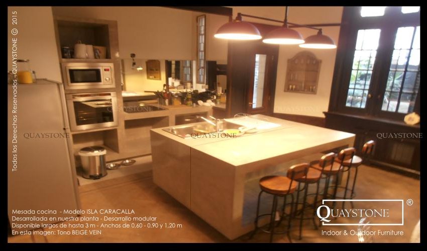 QUAYSTONE - mesada isla cocina CARACALLA silestone