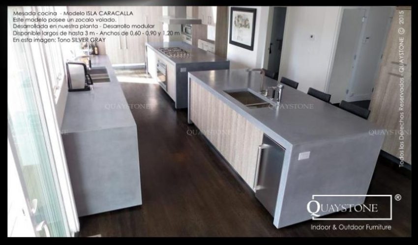 QUAYSTONE - mesada isla cocina CARACALLA silestone 6