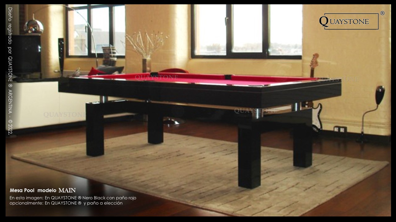 QUAYSTONE - Mesa Pool MAIN Nero Black